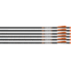 Easton Xbow Bolt 9mm Carbon 20'' W/3'' Vanes Half Moon 6-pk