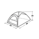 Easy Camp 2 Person Comet 200 Tent, Orange / Gold, 120185