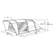 Easy Camp Palmdale 500 Tent Awning - 5 Person, Gray / Silver, 120208
