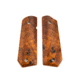 Ed Brown Products Bobtail Grip Bushing, 1911, Poplar Burl, Pair 5 Design, Amber, 45-POPL-BT-5