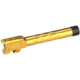 Ed Brown Products SR Threaded Barrel for M&amp;P, 9 mm, Titanium Nitride, Gold, 4.25 in, MP-BR-SR-GOLD