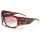 Ed Hardy Geisha &amp; Dragon Sunglasses - Tortoise Frame, Brown Lens