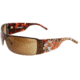Ed Hardy Tiger Running Crystal Sunglasses - Tortoise Frame, Brown Lens