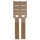 Edgar Sherman Design Droppah Belt Accessory, Coyote Brown, ESD-DROPPAH-CB