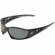 Edge Eyewear Baretti Safety Glasses Black Frame Silver Mirror Lens Sb117