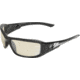 Edge Eyewear Brazeau Safety Glasses Black Frame Clear Anti Reflective Lens Xb111ar