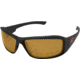 Edge Eyewear Brazeau Torque Safety Glasses - Matte Black Frame with Red E Logo / CopperDriving Lens, One Size, XB135