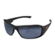 Edge Eyewear Brazeau Torque Safety Glasses - Matte Black Frame with Red E Logo / Polarized G-15 Silver Mirror Lens, One Size, TXB23-G15-7