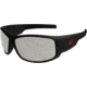 Edge Eyewear Caraz Torque Safety Glasses - Matte Black Frame with Red E Logo / Anti-Reflective Lenses, One Size, HZ131AR