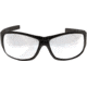 Edge Eyewear Caraz Torque Safety Glasses - Matte Black Frame with Red E Logo / Clear Lenses, One Size, HZ131