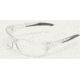 Edge Eyewear Delano Safety Glasses - Black Frame, Clear Lens SD111