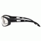 Edge Eyewear Falcon Safety Glasses - Black Frame, Clear Lens SF611