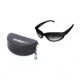 Edge Eyewear Falcon Safety Glasses - Black Frame, Gradient Lens, Polarized TSFG716 w/ FREE Hard Case