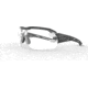 Edge Eyewear Kabru Safety Glasses, Black Frame w/ Black TPR/ Vapor Shield Clear Lenses, Standard, NSN XKB111VS, XKB111VS