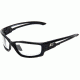 Edge Eyewear Kazbek Safety Glasses Black Frame Clear Lens Island Fit Sk111 Ft