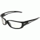 Edge Eyewear Kazbek Safety Glasses Black Frame Clear Lens Xl Size Sk Xl111