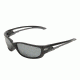 Edge Eyewear Kazbek Xl Safety Glasses Black Frame Silver Mirror Lens Sk Xl117