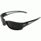 Edge Eyewear Kazbek Xl Safety Glasses Black Frame Smoke Lens Sk Xl116