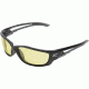 Edge Eyewear Kazbek Xl Safety Glasses Black Frame Yellow Lens Sk Xl112