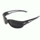 Edge Eyewear Kazbek XL Safety Glasses - Black Frame, Smoke Lens SK-XL116