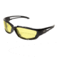 Edge Eyewear Kazbek XL Sunglasses, Black Frame, Yellow Vapor Shield Lenses, GSK-XL112VS