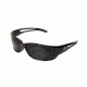 Edge Eyewear Kazbek XL Sunglasses, Black Frame, Smoke Vapor Shield Lenses, SK-XL116VS
