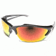 Edge Eyewear Khor - Black Frame, Aqua Precision Red Mirror Lens SDKAP119