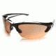 Edge Eyewear Khor Safety Glasses - Black Frame, Copper &quot;Driving&quot; Lens SDK115