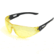 Edge Eyewear Kirova Safety Glasses - Black Frame, Yellow Lens AB112