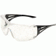 Edge Eyewear Ossa Fit Over Safety Glasses Black Frame Large Clear Lens Xf111 L