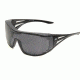 Ossa Fit Over Safety Glasses - Black Frame, Large Smoke Lens XF116-L