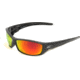 Edge Eyewear Reclus - Black Frame, Aqua Precision Red Mirror Lens SRAP119