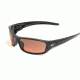 Edge Eyewear Reclus Safety Glasses - Black Frame, Copper "Driving" Lens SR115