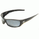 Edge Eyewear Reclus Safety Glasses - Black Frame, Silver Mirror Lens SR117
