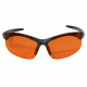 Edge Eyewear Sharp Edge Safety Glasses - Black Frame, Tiger's Eye Lens SSE610