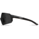 Edge Eyewear Urgent Fury Shooting Glasses, Black Frame, Polarized Smoke Vapor Shield Lenses, Standard, UF16PVS
