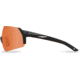 Edge Eyewear Urgent Fury Shooting Glasses, Black Frame, Tigers Eye Vapor Shield Lenses, Standard, UF14VS