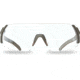 Edge Eyewear Urgent Fury Shooting Glasses, Conifer Green Frame, Clear Vapor Shield Lenses, Standard, UF31VS