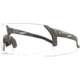 Edge Eyewear Urgent Fury Shooting Glasses, Conifer Green Frame, Clear Vapor Shield Lenses, Standard, UF31VS