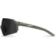 Edge Eyewear Urgent Fury Shooting Glasses, Conifer Green Frame, Polarized Smoke Vapor Shield Lenses, Standard, UF36PVS