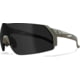USED, Edge Eyewear Urgent Fury Shooting Glasses, Conifer Green Frame, Polarized Smoke Vapor Shield Lenses, Standard, UF36PVS