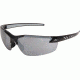 Edge Eyewear Zorge G2 Safety Glasses Black Frame / Silver Mirror Lenses, Universal DZ117-G2