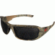 Edge Safety Brazeau with Red E Logo, Polarized Smoke Lens, Camouflage Frame, TXB216CF-E5