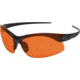 Edge Tactical Eyewear Sharp Thin Temple Sunglasses, Soft-Touch Matte Black Frame / Tigers Eye Vapor Shield Lens, One Size, SSE610-TT