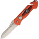 Eickhorn Solingen PRT II Rescue Folder Folding Knife,3.25in,Bohler N-695 Steel,Partially Serrated,Spear Point,Red,Aluminum Handle EI102201