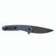 EIKONIC Knife Company Dromas Folding Knife, 3.25in, D2 Steel w/ Rockwell Hardness of 59-60, G10 Handle, Black/ BlueGrey, 440BGY