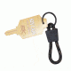 EK Ekcessories Key Cat Keychain-Black/Brown