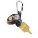 EK Ekcessories Keybiner with LED Light-Black/Green/Gray