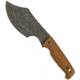 EKA Axeblade W1 Wood Pattern Fixed Blade Knife, 6.5in, Swedish Sandvik Steel, Standard Edge, Black Stonewash, Brown, G10 Handle EKA814302