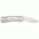EKA Classic 5 Folding Knife, 2.375in, StainlessDrop Point, Stainless Handle EKA100507